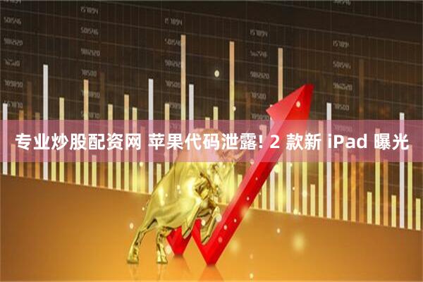 专业炒股配资网 苹果代码泄露! 2 款新 iPad 曝光